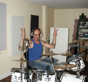 Robb Lasater in the drum room